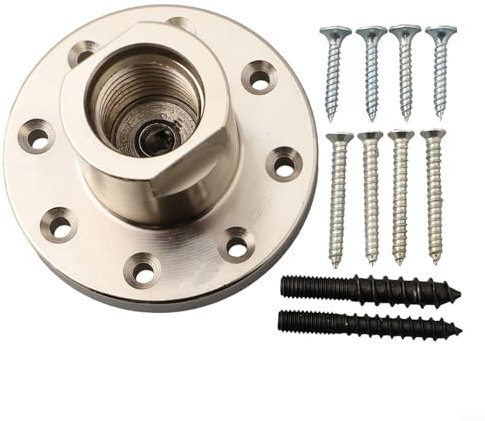 MeevrgR Portabrocas de torno para carpintería de 3 pulgadas, rosca de 1 x 8TPI, portabrocas de acero con montaje en panel de tornillo, rotación segura del cuenco