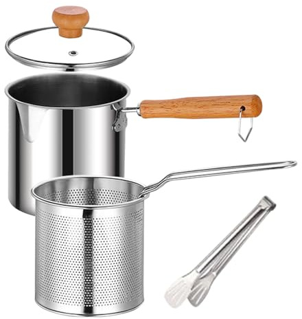 Olla coladora de, separador de grasa, filtro de grasa fácil de usar, gran ahorro de de cocina, lata de almacenamiento para freír, colector de para camping, cocina, encimera