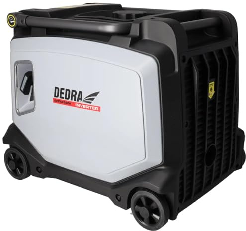 DEDRA Inverter-Stromerzeuger 3,5/3,8 kW Stromgenerator, 2800 U/Min Benzin Notstromaggregat, kompaktes „Koffer“-Design, Stromquelle für Haushalte, Kleingärten, Campingplätze, mit Sicherheitsfunktionen