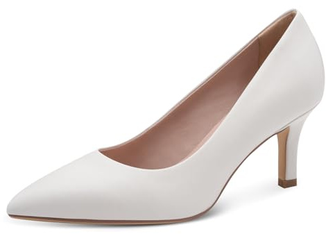 Tamaris Escarpins femme à talon aiguille cuir blanc 37 EU
