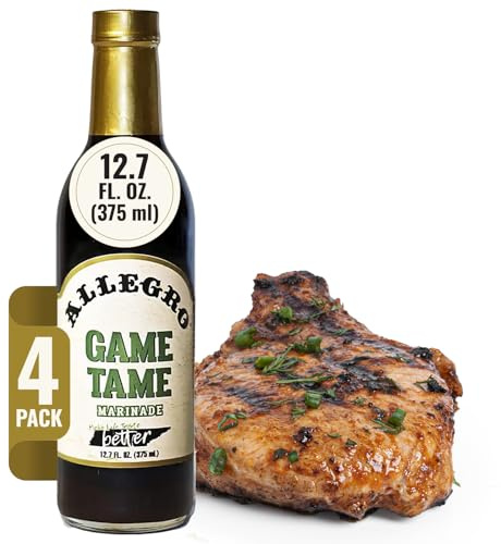 ALLEGRO - The Marinate Everything Marinades | Perfect Marinades for Meat & Veggies | Marinade for Grilling, Roasting & Cooking | Kosher & Gluten Free | 12.7 Oz (Pack of 4) - Game Tame
