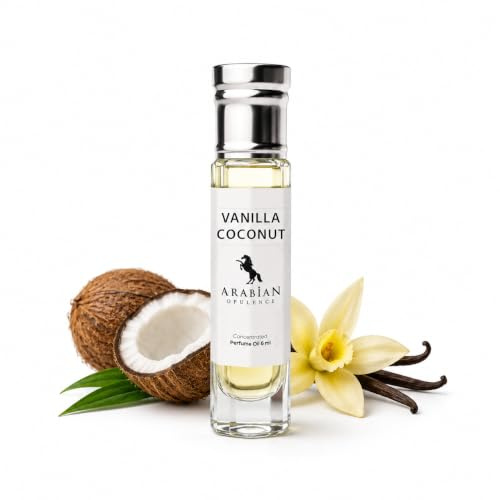 Arabian Opulence FR291 VANILLA COCONUT Concentrated Perfume Oil | Alcohol-Free Roll on Unisex Sweet Coconut Fragrance | Long Lasting Oil Based Perfume (6ml)