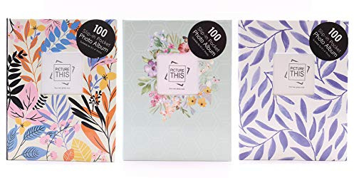 Picture ThisPhoto Album - 100 Slip in Pockets 3 Asstd Designs - 4' x 6'