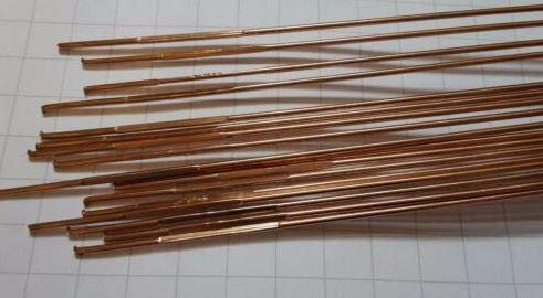 Copper Coated Mild Steel (CCMS) Gas Welding/TIG Welding Rods 1.6 x 250mm 10Pcs