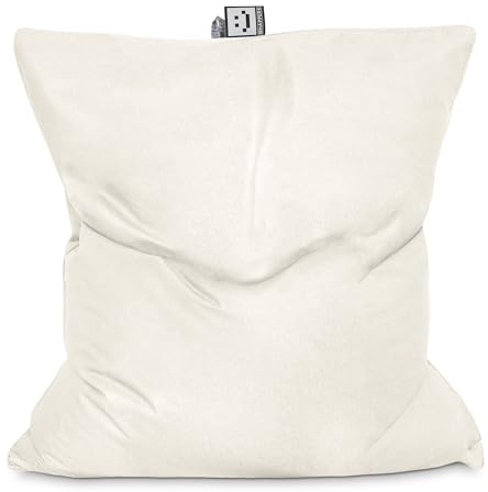 Happers Pouf géant Big Pouf XXL Naylim Mat Écru pour Extérieur avec Rembourrage Inclus
