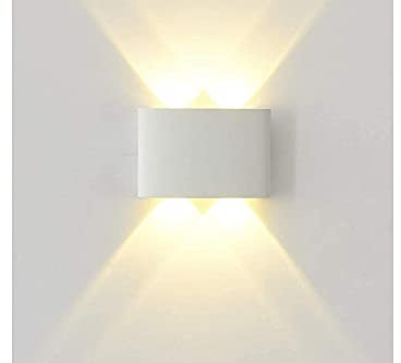 YASTA Applique LED Lampada da Parete Ovale 12W Luce Calda Esterno Interno FD-10