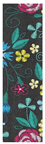 LDIYEU Fleur Floral Coloré Plante Grip de Skateboard Bande Grip Antidérapante Auto-adhésif Griptape de Longboard sans Bulles 33X 9(1pcs)