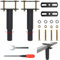 2 Bettbeine,Verstellbare Möbelfüße 10-16cm,Einziehbar Bettfüße,Strapazierfähig,Lattenstützbein,Metall-Möbelstützfüße,Geeignet für Schrank,Sofa,Bettgestell(Schraubenschlüssel,Schraubendreher enthalten)