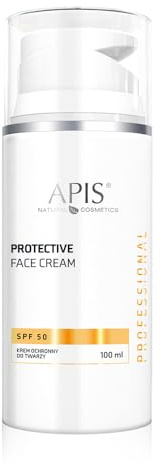 Apis crema protettiva SPF 50 (SPF 50) – 100 ml – con oli naturali e acido ialuronico alta protezione UVA UVB con filtri biologici – per pelli sensibili e pigmentate