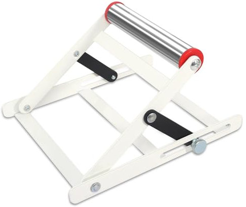 CAINCAY Adjustable Cutting Machine Support Frame Table Saw Stand with Roller Height Adjustable 55-135mm Metal Cutting Work Support Stand Foldable Attachment