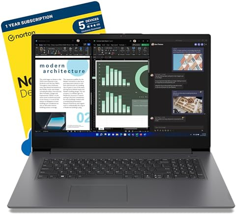 MESH Computers V17 Gen 4 IRU 17.3-inch Full HD Laptop (Intel Core i7-13620H (13th Gen), 24 GB RAM, 1 TB SSD, Wi-Fi 6, Fingerprint Reader, Windows 11 Pro) includes Free Norton 360 Deluxe Anti Virus