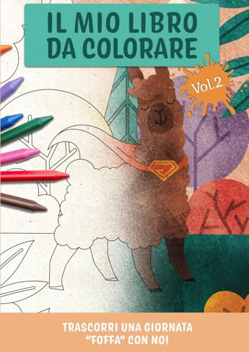Libro da colorare / Illustrazioni di alpaca/ per bambini e per adulti (antistress)/ facili disegni da colorare / Il Giardino dell'Alpaca: Vol. 2