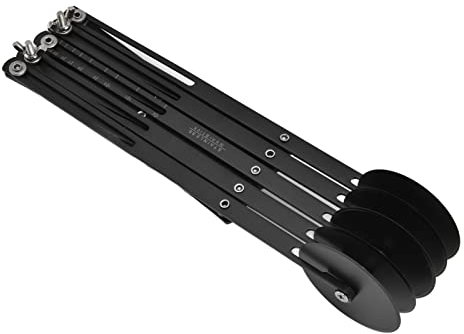 Tagliapasta, Rotella Tagliapizza Con Rullo Per Pasticceria Regolabile Tagliapasta Estensibile In Acciaio Inossidabile Lucido Per Pasticceria, Pizza (5 Rulli 11cm)