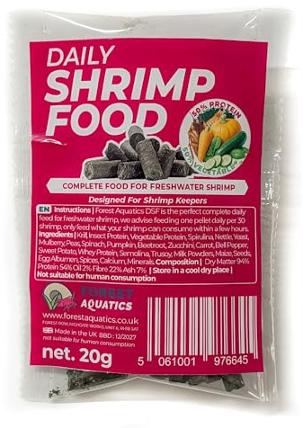Forest Aquatics Nourriture quotidienne pour crevettes 20 g