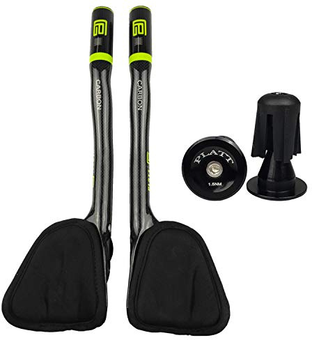 PLATT Triathlon Guidon 3K Carbon Repos Vélo Prolongateur Aero Bar Tri Barres pour VTT Cyclisme Vélo Route,31,8mm