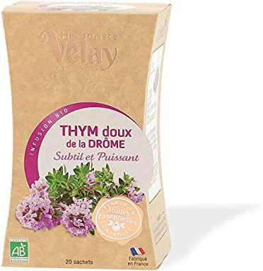 Pagès infusion bio thym doux de la drôme 20 sachets 20g