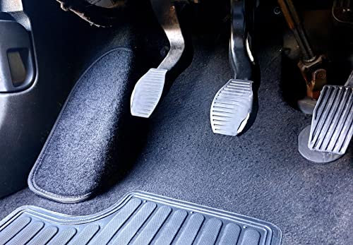 ESSE2EMME Tappetino Auto Protettivo per Pedana Poggiapiede | Modello Fiat Grande Punto, Punto Evo, Punto (2012) | Made in Italy