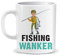 Perfect Mugs Fishing Wanker Mug - Sarcastic Humor Rude Gift for Fisherman - Rod Bait Catch Fish Adult Christmas Birthday Hilarious Novelty Funny Secret Santa Men Tea Coffee