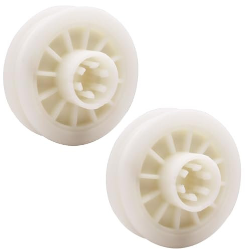 2 x Waschmaschinenmotor-Riemenscheibe W10677723, Ersatz passend für Whirlpool-Waschantriebsmotor