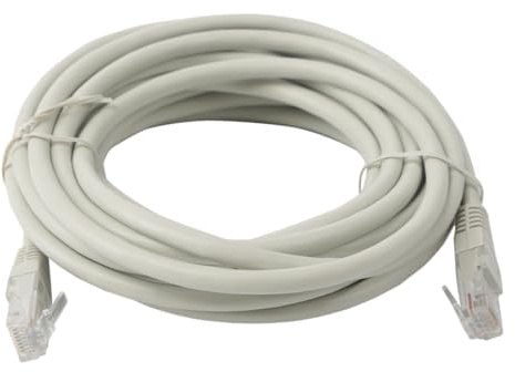 Blendend Cable de conexión CAT6, 5 m, gris, compatible con redes Ethernet, alta velocidad de transmisión, ideal para internet de alta capacidad.