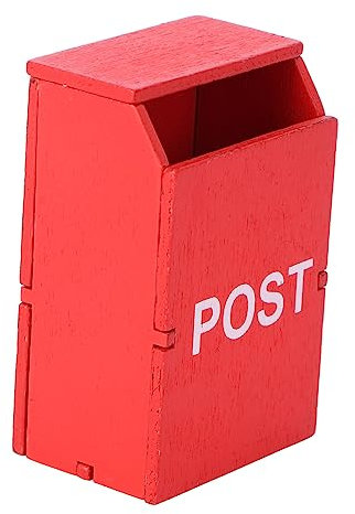 SHINEOFI 3pcs Miniature Mailbox for Dollhouse Play House Letter Box Vintage Mailbox Model Home Decor Miniature Toy