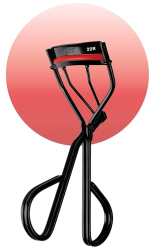 rephr 20R Wide & Flat Eyelash Curler, Double-Barrel Design with 5 Refill Pads, New Improved Durable Coating, Curvature for Universal Eye Shapes