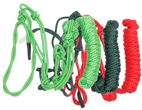 SHERCHPRY Cabestro para Caballos de Cuerda Trenzada Azul Fácil de Usar y Transportar Adecuado para Entrenamiento Ecuestre Profesional Color Aleatorio