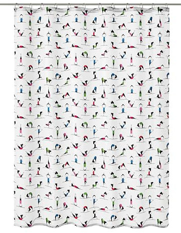 Kleine Wolke Duschvorhang Yogi, 180x200 cm, Multicolor