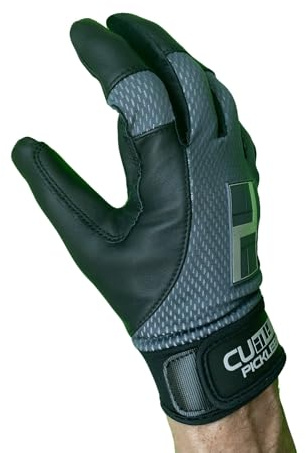 CUZINA HexPro Pickleball Racquetball Glove (Steel Gray/Black, S, Right)
