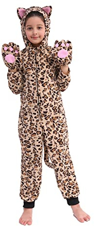 Sincere Party Fleece Combination for Kids Unisex Animal Costume