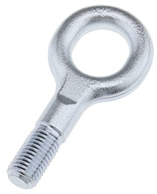 EMSea bil bogseringskrok 1348135080 674417 kompatibel med reläboxare Ducato 2006 framåt bil kraftig kort bogserande öga fäste stötfångare släpvagn ringögla biltråd 16 mm längd 107 mm