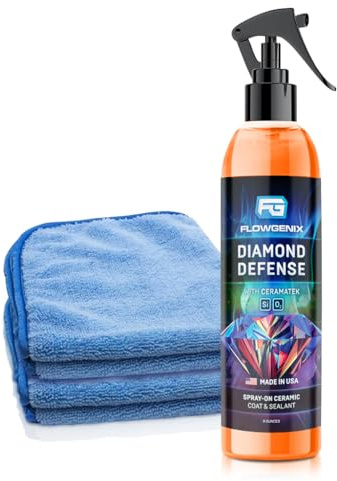 Flowgenix Ceramic Coating Cars & Motorcycles Spray - SiO2 UV Protect - 8oz