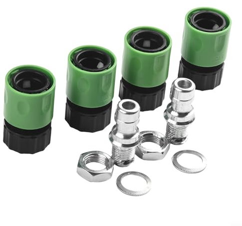 Kit di lavaggio del ponte del tosaerba con connettori rapidi ugello per il giardino Tubo dell'acqua Equitazione Trattore String Trimmer Equitazione Tagliaerba Parti di pulizia