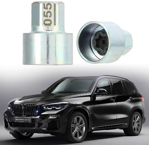 Chiave per Dadi di Sicurezza Ruote BMW Adatta a Serie 1， 3， 5， 6， 7， X3， X4， X5， X6， Z4 (Codice 055)， in Acciaio Temprato ad Alta Resistenza， per Rimozione e Montaggio Pneumatici