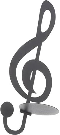 VINTORKY Metall Wandleuchter Kerzenhalter Musiknote Dekorativer Wandkerzenhalter Wanddeko Für Wohnzimmer Schlafzimmer Esszimmer Geschenk