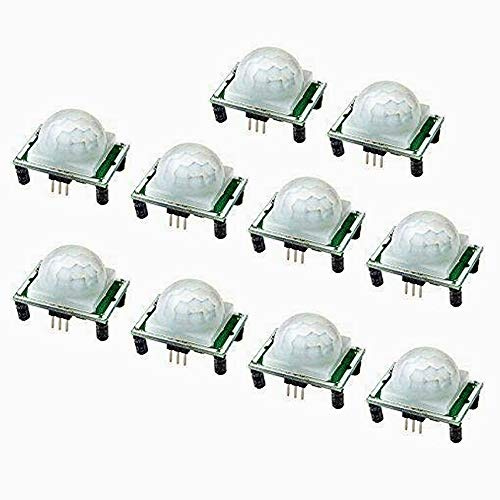 WMYCONGCONG 10 PCS hc-sr501 PIR Module Pyroelectric Infrared Motion Sensor Module Detector Security