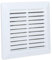 SYSTERM Grille de Ventilation Grille anti-insectes 17 x 17 cm plastique ABS grille. SGD Ø 100 mm., blanc