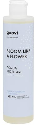 Goovi, Bloom Like a Flower Acqua Micellare Struccante e Idratante, Formula con Tensioattivi Delicati, Rimuove Trucco e Impurità da Viso Occhi e Labbra, Lascia la Pelle Fresca e Morbida, 200 ml