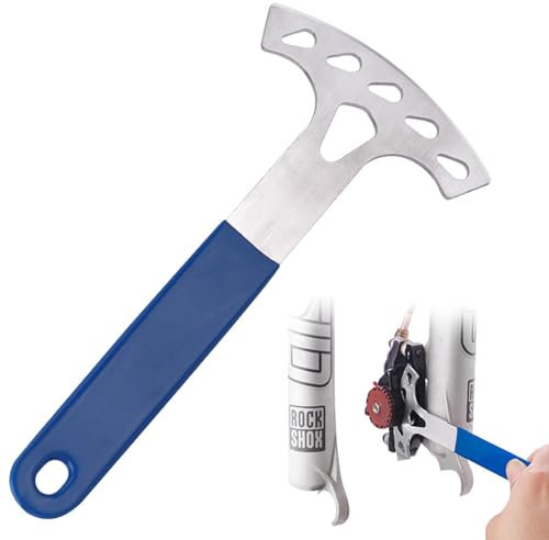 Ssiyiya Bicycle Disc Brake Spreader, Bicycle Tool, No Need to Remove the Wheel Repeatedly, Suitable for Professional or Amateur Cyclists(Silver Blue)