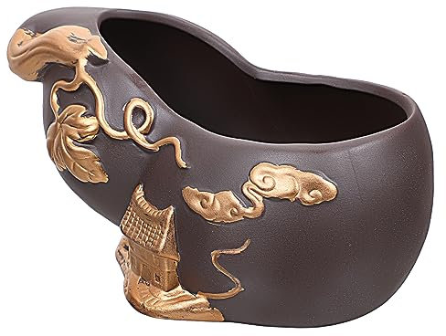 Cabilock Macetas De Cerámica Estilo Retro para Suculentas Adorno De Escritorio y Mesa Maceta De Cerámica Decorativa para Hogar y Oficina