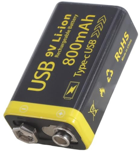 Zxfdsfdbnm 9V 6F22 Batteria 800mAh/1100mAh ricaricabile e servizio lungo per il giocattolo remoto e dispositivi domestici