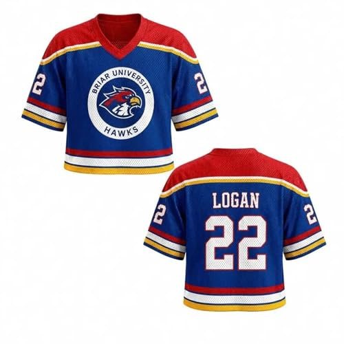 Maillot Hockey sur Glace,Tee Shirt Campus Crop Top Femme Crop Top Manches Courtes et Col V,Maillot de Hockey Haut de Sport Chic