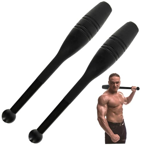 Pineeseatile Indian Club, Indiska klubbar, 0,9 kg slitstark plastmakebell, 16,1 x 1,6 återanvändbar viktad träningsstång för styrketräning förbättrar greppet, full viktad träningsstång