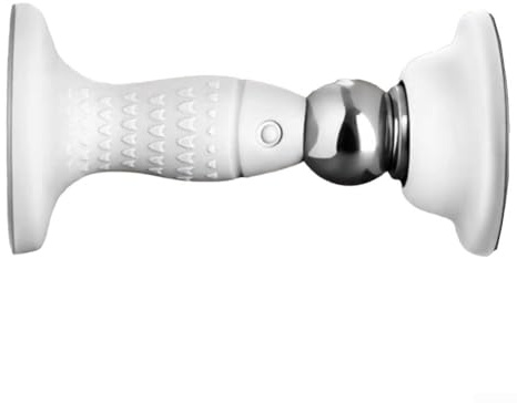 Butée de porte magnétique avec aimant puissant et ventouse au sol pour porte battante et collision à la maison et au bureau (blanc)