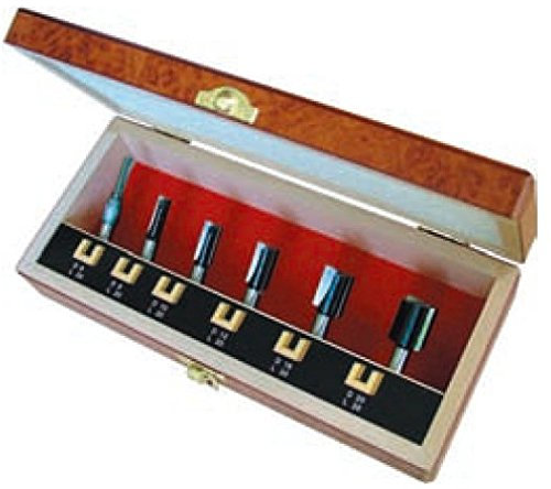 HW (HM) Fraise à rainurer Jeu de longueur de coupe normale de forage avec 6 pièces à découper Premium