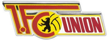 Flaggenfritze Pin 1.FC Union Berlin - 1.5 x 2.5 cm + gratis Aufkleber