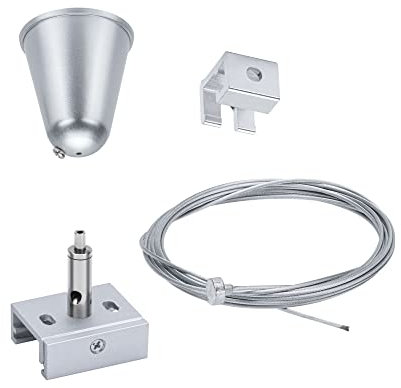 Paulmann 95583 ProRail3 - Sistema di accessori per sistemi di guida a 3 fasi, 3 m, colore: Argento