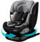 globalkids kindersitz 360 Drehbar isofix, i-Size(ECE R129) 40-150cm(0-36kg) Reboarder Baby Autositz, ab Geburt -12 Jahre,Grey