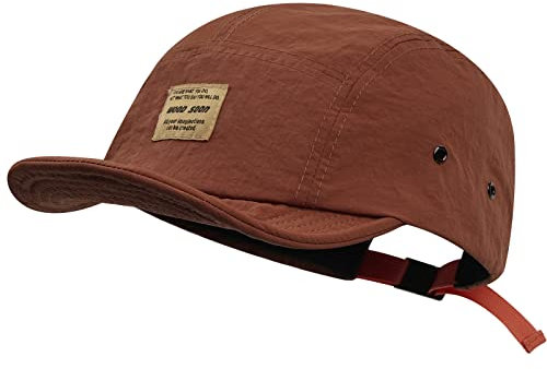 CLAPE 5 Panel Short Brim Cap Wasserdicht Basecap Flat Brim Baseball Cap Unstructured Dad Hat Snapback Trucker Cap Schnelltrocknend Outdoor Kappe