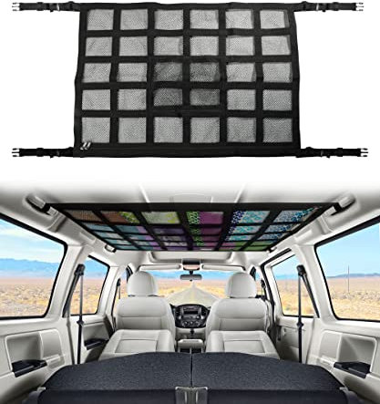Flaconi Red Techo para Furgoneta Camper, Tienda de Techo para Coche, Accesorios y Organizador para la Mayoría de Los Automóviles